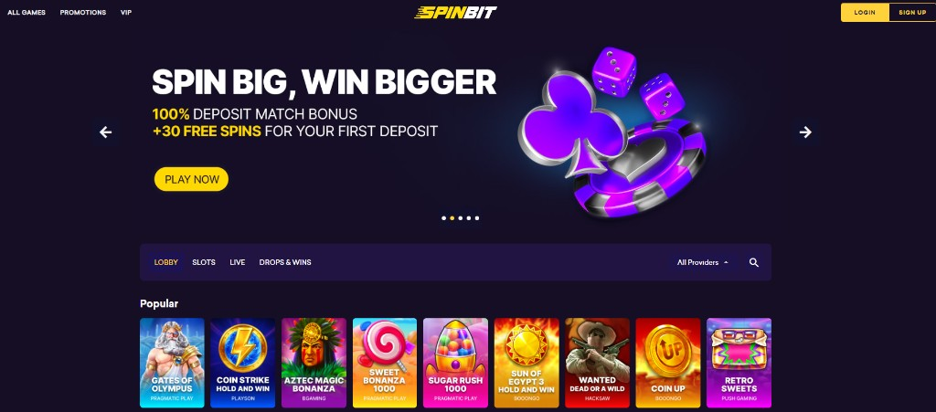 SpinBit Casino banner